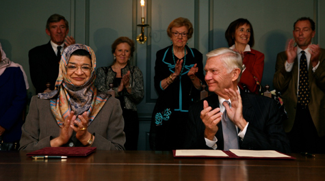 Accepting a generous gift